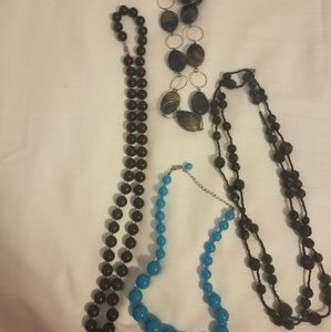 4 different necklaces
